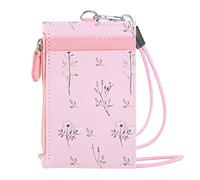 Dinglong Portafoglio e chequier - Borsa portaoggetti per assorbenti igienici, borsa per la coppa mestruale, organizer per assorbenti portatili, per adolescenti e donne, Rosa, taglia unica, mini