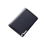 Dinglong Portafoglio Garcon Fashion ID Short Wallet Solid Color Men Open Purse Multiple Card Slot Clutch Bag Portafoglio Garcon, Le Noir, taglia unica, portafoglio con zip da uomo