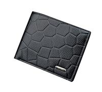 Dinglong portafoglio Personalizzabile Moda Stripe Semplice Breve Portafoglio Donne Uomini Open Purse Multiple Card Slot Clutch Bag Portfoglio Personalizzabile, Le Noir, taglia unica, titolare
