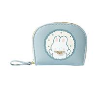 Dinglong Portamonete per bambini e bambine, coniglio dei cartoni animati carino multi carta da donna portacarte multifunzionale grande capacità cerniera borsa a mano borsa per moneta bambina, blu,