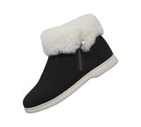 Dinglong Scarpe da ginnastica calde da donna e da neve, alla moda, casual, scarpe da ginnastica, casual, scarpe invernali, da donna, stivali, stivali, stivali da neve, da donna, Le Noir, 37 EU