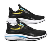 Dinglong Scarpe da ginnastica da uomo scarpe da boxe basse in pelle traspiranti per uomini e adolescenti, scarpe casual da boxe scarpe da basket ortopicdiche da donna, Le Noir, 42 EU