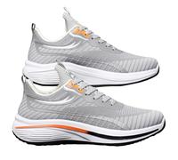 Dinglong Scarpe da ginnastica da uomo scarpe da boxe basse in pelle traspiranti per uomini e adolescenti, scarpe casual da boxe scarpe da basket ortopicdiche da donna, grigio, 42 EU