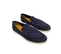 Dinglong Scarpe Uomo Casual Piatte Comode con Staffa a Un Piede, Morbide e Leggere, in Pelle Scamosciata Tinta Unita, EU 48