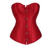 Dinglong Shapewear baicloud Ionic Shapewear Shapewear Donna Donna Corsetto con Lacci Top Bustino Nero Vintage Sotto Il Busto in Raso Cosplay Lipocavitazione, Vino, S