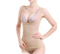 Dinglong Shapewear baicloud Ionic Shapewear Shapewear Donna Shapewear Shapewear Bodysuitshort Donna Dimagrante Tank Top Shaper Body Wear Seamless Gilet Pantaloncini Donna, cachi., XL