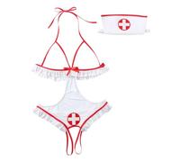 Dinglong Tuta da Donna Cosplay Abbigliamento Lingerie Sexy Intimo Vuoto Sexitois per Donna Intimo Hot Trasparente Lingerie Completo Donna Elegante Giochi Erotiici Coppie Completino Sexydonna
