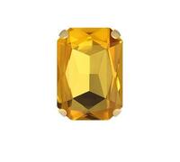 DINGMI 10x14mm 13x18mm Forme rettangolari Strass in Vetro Cristallo con Artiglio Dorato Cucire Pietre preziose per Accessori Abbigliamento Abbigliamento