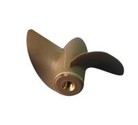 DingMotuo 2-Blade Copper Core Propeller for Model Ships 4 Sizes w/M3 Shaft Left Rotation(D45*P31.5mm)