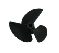 DingMotuo 3-Blade Nylon Left Hand Propeller For Model Ships 4 Sizes W/4,8 mm Shaft(D55*P40mm)