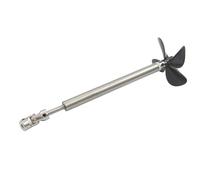 DingMotuo 4 mm Shaft Assembly with High Thrust for Bait Boat, Netting Boat and Fishing Boat, Drive Shaft, Four-Blade Propeller for Boat Model Shaft System(13CM-5mm-joint)