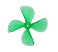 DingMotuo High-Strength 60 mm 4-Blade Propeller for Model Boats, PC Resin, 4 mm Shaft Hole, Right Hand(Green)