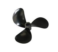DingMotuo Plastic 3-Blade Left-Hand Propeller For Model Ships 5 Sizes W/M3 & 3mm Shaft(D32*3 * 9mm)