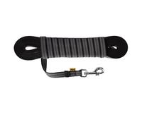Dingo 12785 - Guinzaglio gommato Antiscivolo per Cane, Fatto a Mano, 5 m, Colore: Nero