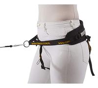 Dingo Cintura Canicross 4 in 1 Cintura da Passeggio per Cani Universale, Regolabile, sicura, Riflettente, Multifunzionale, a Mani libere per Corsa, Sport, Jogging, Allenamento, Nero (12780-2)