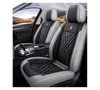 DINGQINGYUN Auto Set Coprisedili Per Volvo XC90 2003-2014, Impermeabile Coprisedili, Set Coprisedile Anteriori E Posteriori Pelle Set Coprisedili Protezioni(Greyish Black)