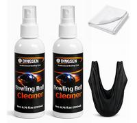 DINGSEN Kit di pulizia professionale per palline da bowling, per rimuovere olio, graffi e segni della cintura, migliora la presa e ripristina l'aderenza, aiuta a mantenere le prestazioni superficiali