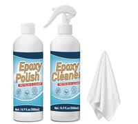 DINGSEN Lucidatura per resina Kit - 35 oz Detergente epossidico e lucidatura professionale Kit, elimina graffi e graffi - Perfetto per il fai da te e la decorazione per la casa