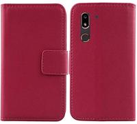 Dingshengk Rose Vera Real Pelle Case TPU Silicone per Doro 8050 5.7" Custodia Caso Premium Leather Cover Flip Guscio Protettiva Copertina Portafoglio Magnetico Anti Urto e Anti Graffi