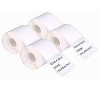 DINGYI 4 rotoli di carte termiche compatibili con stampante M110/120 bianche adesive impermeabili 40x30mm 230 etichette/rotolo carta termica per stampante per codici a barre per vendita al dettaglio e