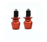 DINGYIG Contrappesi Moto 1 Coppia 7/8 ''22 Millimetri Moto Manubrio Tappi Manopole Slider Universale per FZ25 per FZ6 per YZF per R1 per R3(Orange)