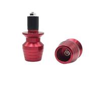 DINGYIG Contrappesi Moto 1 Coppia 7/8 ''22 Millimetri Moto Manubrio Tappi Manopole Slider Universale per FZ25 per FZ6 per YZF per R1 per R3(Red)