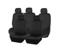 DINGZEN Sedili Auto Coprisedile Per Auto, Universale Nero, Coprisedili Per 2+1, Per Diviso In Poliestere Con