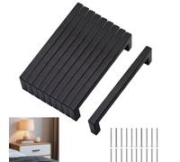 Dinhauyon Maniglie per armadi da cucina, 10 pezzi di maniglie per mobili, maniglie per fori 128mm adatte per armadi per cassetti da cucina (con 20 viti)