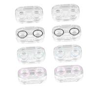 DINHEAROM 1 set Contenitori per Portatili Trasparenti Scatole Sigillate per Occhiali Design Elegante e Pratico