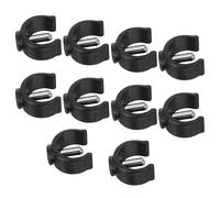 DINHEAROM 10 Pezzi Accessori per Stampelle Fermagli a Morsetto C e Perne Tubolari, Ricambi Antiscivolo per Bastoni da Passeggio e Ausili per Deambulazione