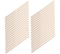 DINHEAROM 100 pezzi Bastoncini in Legno per Depilazione con Tondo Spesso Spatole per Modellatura Sopracciglia e Applicazione Cera Strumento Multifunzionale per Rimozione Capelli Corpo e