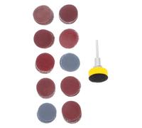 DINHEAROM 100pezzi Dischi Abrasivi Autoaderenti Per Levigatura e Lucidatura Di Metallo Fogli Di Vetrata Con Superficie Flockata Per Smerigliatrice Elettrica Compatibili Con La Maggior Dei