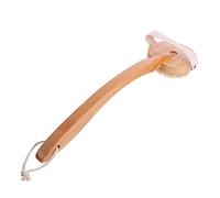 DINHEAROM 1pezzi Spazzola Massaggiante Per Doccia Manico Lungo Spazzola Per Strofinare Realizzata in Legno Per Domestico Rimuove La Polvere e in Eccesso Deterge in Profondità