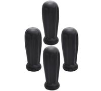 DINHEAROM 2 Paia Maniglie per Calcio Balilla in Plastica Abs Nere Design Ergonomico, Facili da Riporre, Ricambio per Tavoli da Calcio Balilla e Macchine da Gioco