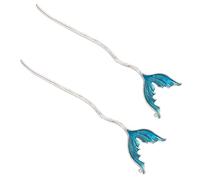 DINHEAROM 2 Pezzi Di Bastoncini Per in Metallo: Eleganti Forcine A Spina Di Pesce Per Donne - Bastoncini Per in Lega Irregolare Da Fata, Accessori Per Copricapi Da Sposa E