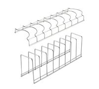 DINHEAROM 2 pezzi Portascolapiatti Acciaio Inossidabile Scolapiatti per Piatti Ciotole e Utensili Design Compatto per Massimizzare Cucina