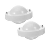 DINHEAROM 2 Pezzi Sussidi didattici con sfera conduttiva novità palla conduttiva corpo lampada toccare la palla conduttiva kit motore elettrico sfera conduttiva fisica plastica bianca