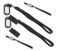 DINHEAROM 2 Set Cordino Per Stampella Cordino Telefonico Perline Del Telefono Cintura Tracolla A Catena Del Telefono Corda Elastica Trekking Lazo Emergenza Black Plastica 4 Pezzi * 2