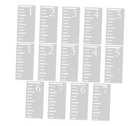 DINHEAROM 2 Set Righello per Piedi Stencil Riutilizzabile in Plastica per Misurazione Altezza Vuoto per Parete Strumento e Durevole per Casa