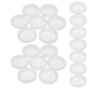 DINHEAROM 20 Pezzi Copertura Interruttore in Silicone Trasparente, Cappuccio Antipolvere per Pulsante, Protezione Sigillata per Comandi Elettrici Industriali e Domestici