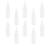 DINHEAROM 25 Pezzi Bottiglie Applicatore per Tinta Chioma da 50ml in Pe e Abs, Versatili e Riducono gli Sprechi, per Tintura e Inchiostri per Tatuaggi