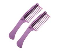 DINHEAROM 2pezzi Pettine di Plastica per Tintura Capelli Pettini per Mèches Strumento per Colorazione Capelli Pettine Rullo