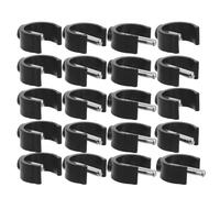 DINHEAROM 30 pezzi Clip di bloccaggio di sicurezza per sponde del WC, perni di ricambio per tubo del sedile del WC, morsetti a C per tubi da 0,98/1,10 pollici (25/28 mm) per anziani