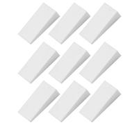 DINHEAROM 30 Pezzi Spugnetta Fondotinta Geometrica Bianca Piccola per Trucco Professionale in Spugna Resistente per Uso Bagnato e Asciutto in Casa e Saloni di Bellezza