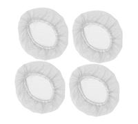 DINHEAROM 4pezzi Cuffie Riutilizzabili Per Per Chef Cuochi e Lavoratori Del Settore Per Cucine Laboratori e Colore Bianco