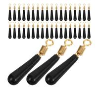 DINHEAROM Adattatori Galleggianti Girevoli Accessori Antincaglio in Silicone e Metallo 50 Pezzi per Pesca in Acqua Dolci e Salate per Attrezzatura da Pesca