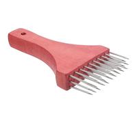 DINHEAROM Batticarne per Ammorbidire e Appiattire di Selvaggina e Pollame in Inossidabile Manico in Legno Utensile da Cucina Professionale per Preparazione Cibi