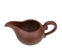 DINHEAROM Brocca in Terracotta per Latte Manico Ergonomico, Piccola Brocca Retrò per Servire Contenuti Caldi in Ristorante Occidentale o Casa