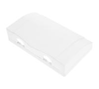 DINHEAROM Cassetta Stagna per Prese Elettriche da Esterno in Plastico Bianco, Copertura Resistente e Facile da Installare per Proteggere le Prese in Ambienti Esterni e Cucine