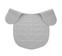 DINHEAROM Collare per Taglio Chioma in Silicone Resistente, Mantello da Parrucchiere Ampia Copertura Grigio, Kit per Tagliare i Chioma da Donna per Saloni e Uso Domestico